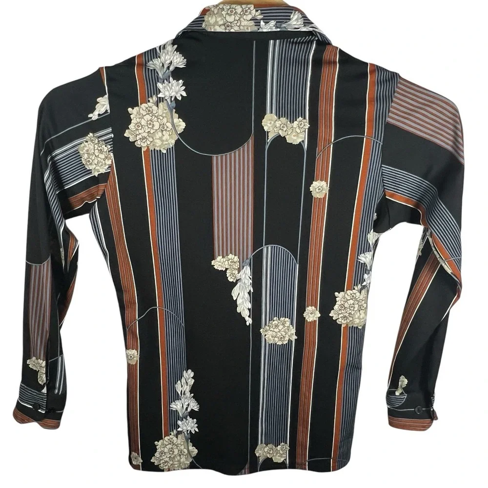 Van‎ Heusen Vanknit Slender Men Medium Polyester Button Up Short Sleeve Shirt